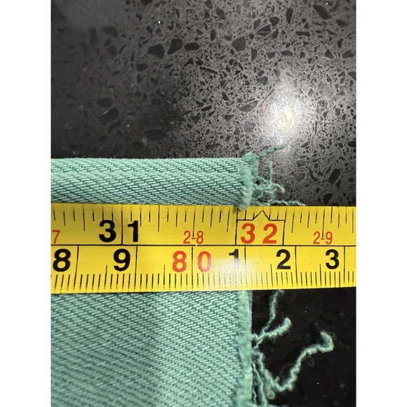 Judy Blue Wide Flare Jeans Women's 3/26 Garment Dyed Light Green Stretch Denim - Picture 8 of 11